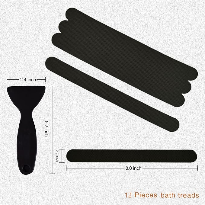 Non-Slip Bathtub Stickers 24 PCS Safety Bathroom Tubs Showers Treads Adhesive - Image 3