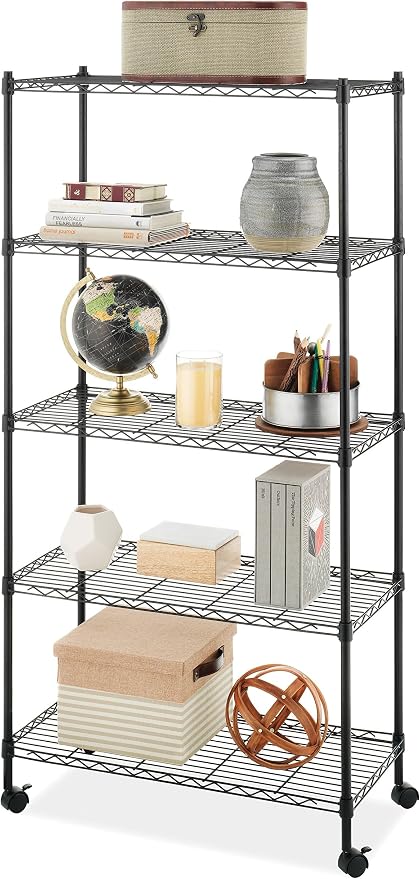 Whitmor 5 Tier Supreme Shelving Unit, Metal Storage Shelves, Adjustable Heavy - Image 6