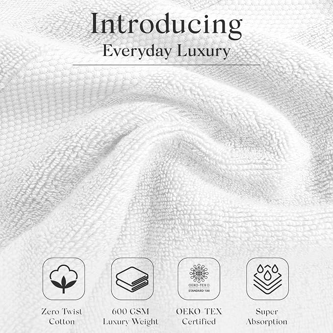 Premium Staple Cotton Bathroom Towel Set - Image 3