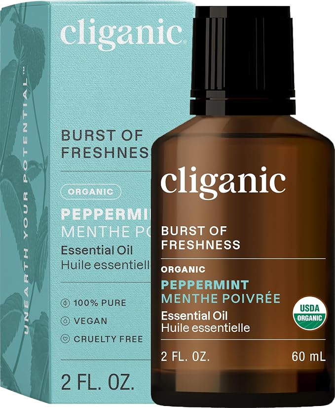 Cliganic Organic Peppermint Essential Oil by Cliganic