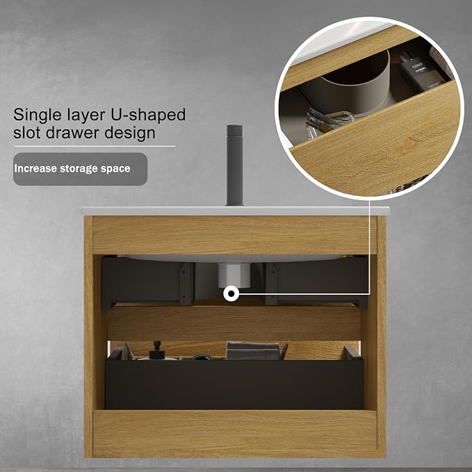 TIA Wall Mounted Floating Bathroom Vanity - Image 6