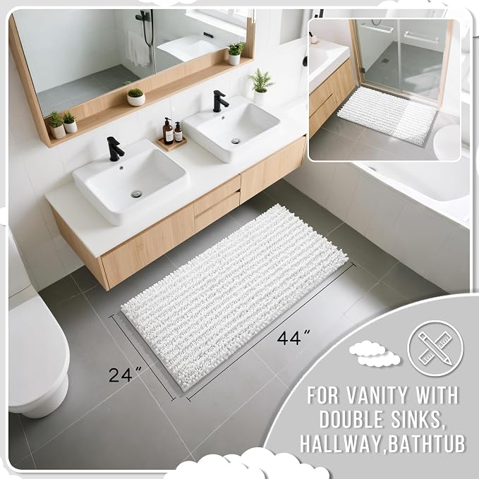 Yimobra Long Bathroom Rugs Non Slip Washable 44x24 Inch - Image 2