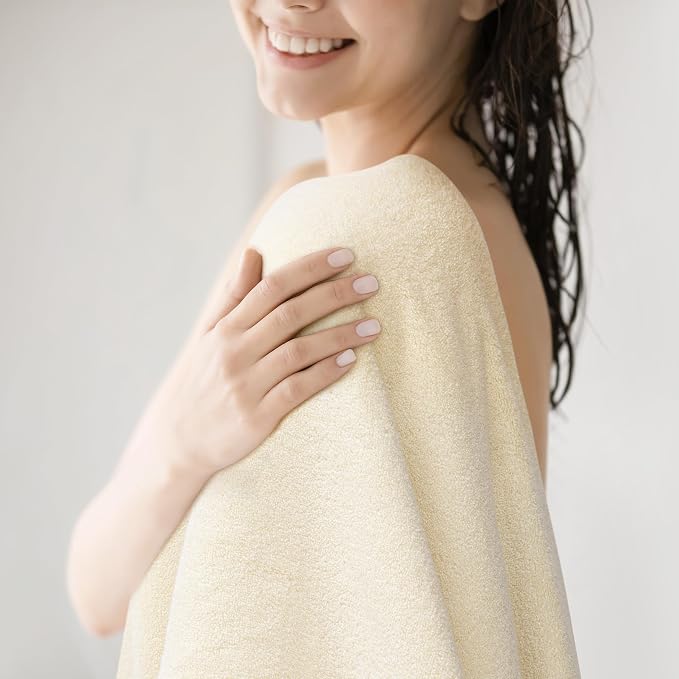 Ultra Soft & Plush Viscose from Bamboo Bath Towels by AlusaHome