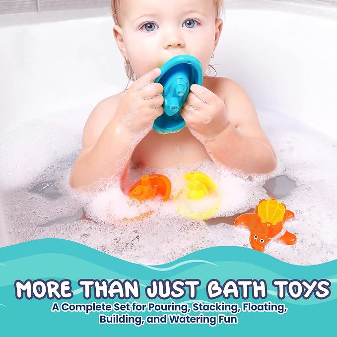 Water Time Buddies – 11pcs Toddler Water Toy Set - Image 4