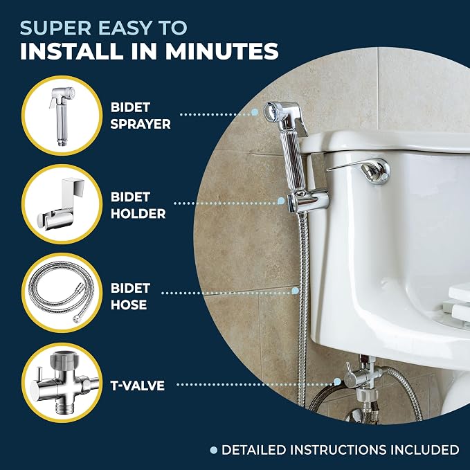 HammerHead Showers Solid Metal Handheld Bidet Sprayer - Image 6