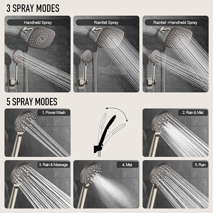 Veken 10'' Rain Shower Head - Image 3