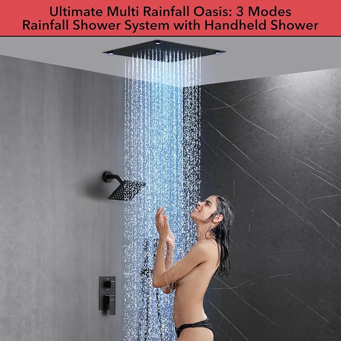 VANFOXLE Shower Faucet Set Matte Black Four Modes Shower System, Shower Faucet - Image 7