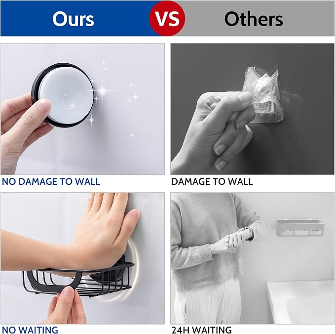 Soap Dish Bar Soap Holder Suction Cup - Image 6