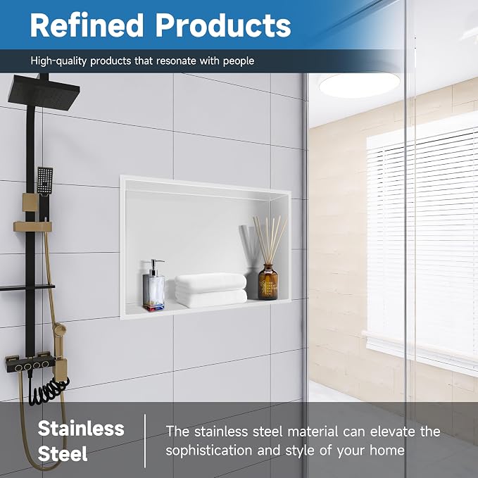 18" X 12" Shower Niche Insert Tile Ready, Niche - Image 5