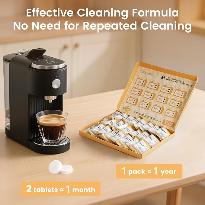 24 Count Coffee Maker Cleaner & Descaler Tablets, Effective Cleaning Coffee Pot - Image 6