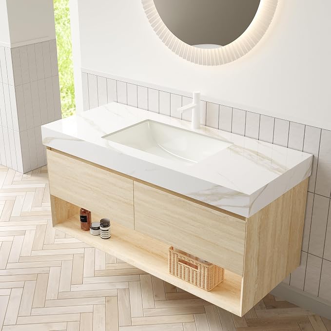 Ambrovina 48" Floating Bathroom Vanity - Image 5