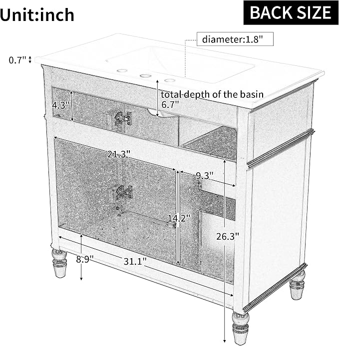 Favfurish 36" Bathroom Vanity - Image 10