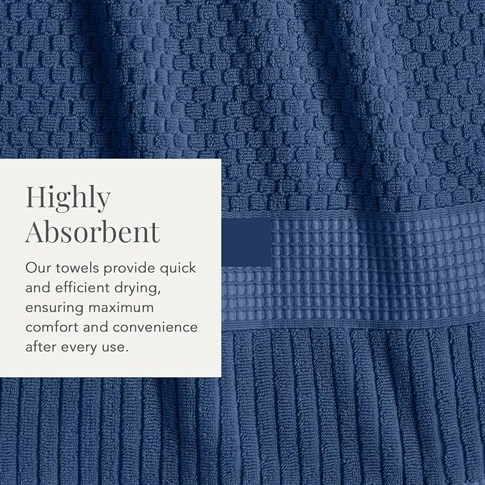 NY Loft 100% Cotton 2 Pack Bath Sheet Towel Set | Super Soft & Absorbent - Image 5