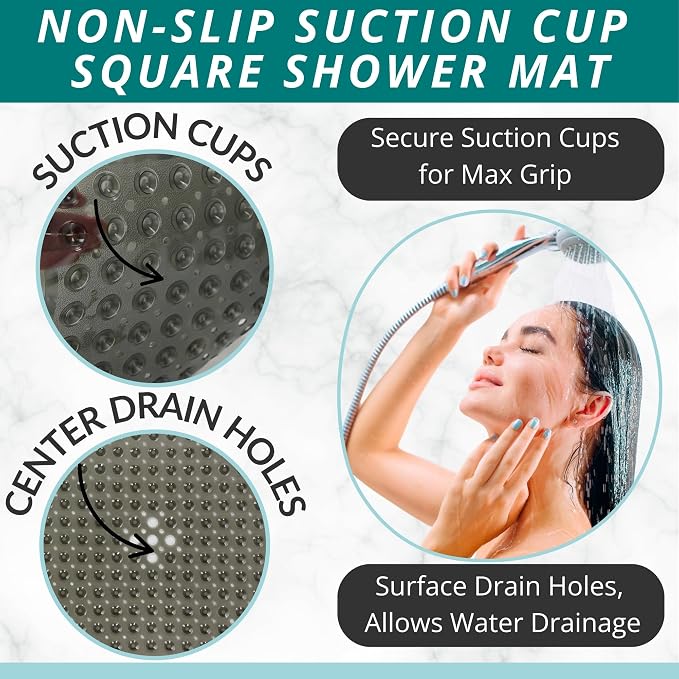 ENKOSI Square Shower Matt Non Slip - Image 2