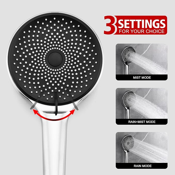 sumerain Shower System Concealed Shower Faucet Set, Rainfall Shower Faucet - Image 3