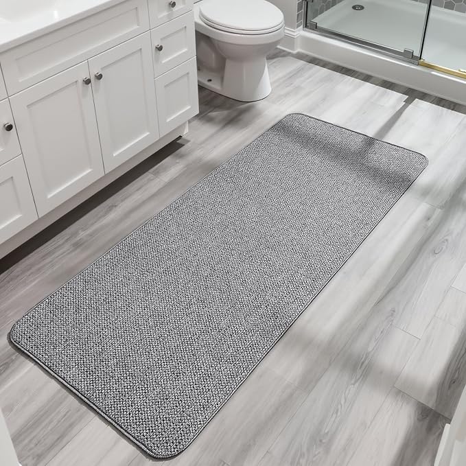Bath Mat, Ultra Thin Bathroom Runner Rugs, Large Bath Mats by BosapDirect