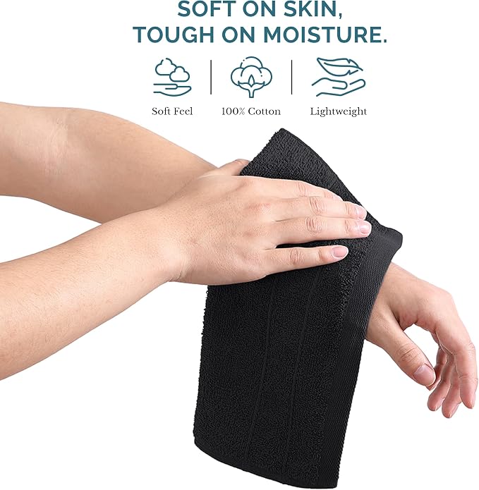 Casa Platino 100% Cotton Washcloths 24 Pack - Image 4