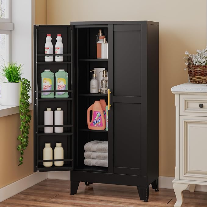 Metal Kitchen Pantry Cabinet, Storage Cabinets - Image 8