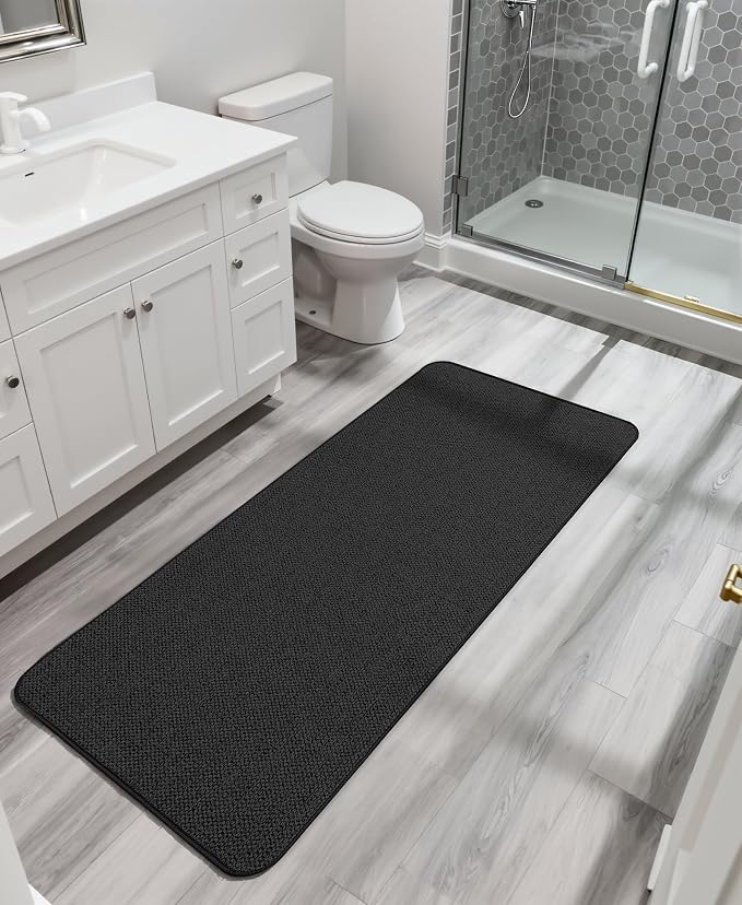 Bath Mat, Ultra Thin Bathroom Runner Rugs, Large Bath Mats - Image 6