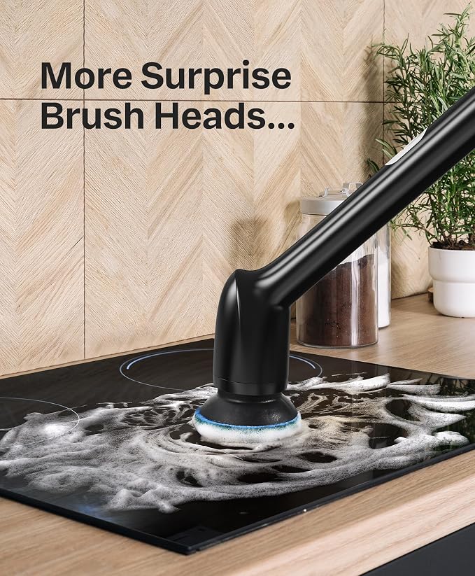 LyriFine Electric Spin Scrubber, New Full-Body IPX7 Waterproof Bathroom Cleaner - Image 7