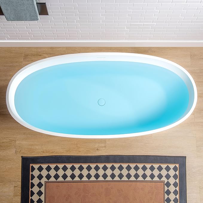 WOODBRIDGE 61 in. x 30.75 in. Stone Resin Luxury Contemporary Solid Surface - Image 4