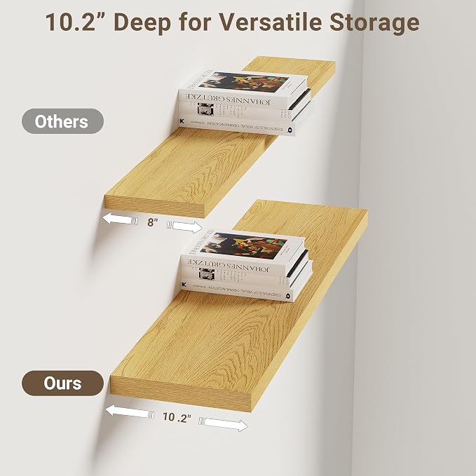 Vivelove 10" Deep Floating Shelves - Image 6