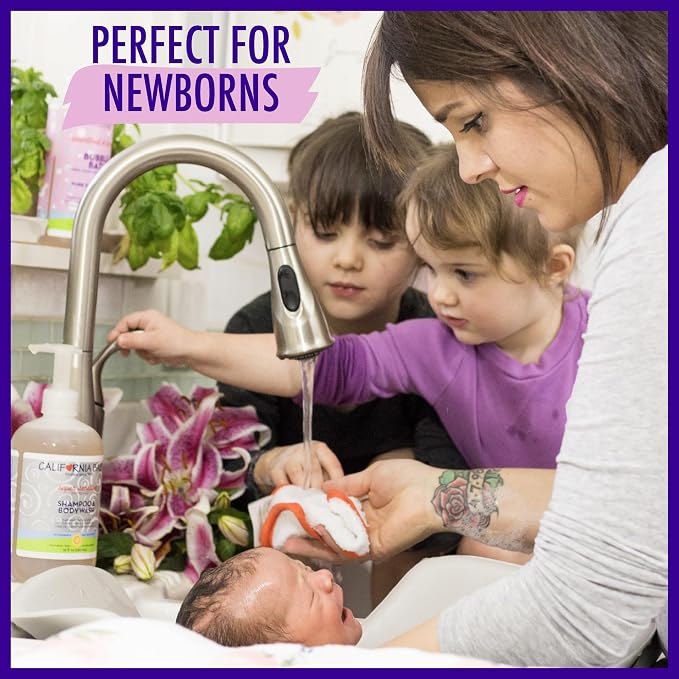 California Baby Super Sensitive Baby Shampoo + Baby Wash | 100% Plant-Based | - Image 7