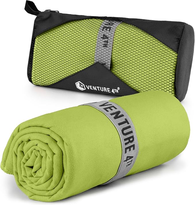 VENTURE 4TH Quick Dry Towel. Microfiber Travel Towel Ideal by VENTURE4TH