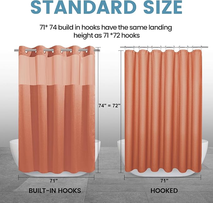 Coral Hotel Shower Curtain - Image 7