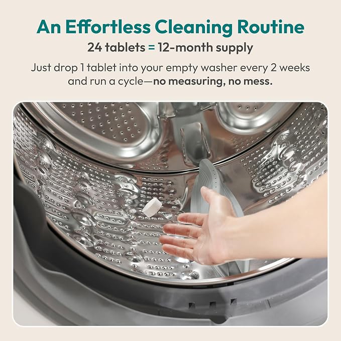 FEBU Washing Machine Cleaner Tablets Made in USA | Washer Machine Cleaner & - Image 7