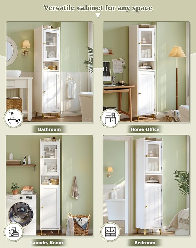 Bathroom Storage Cabinet, Bathroom Cabinet - Image 7