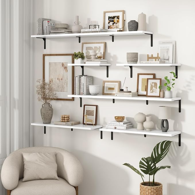Fun Memories Deep Floating Shelves, 36W x 8D Floating Shelves Set of 2 - Image 7