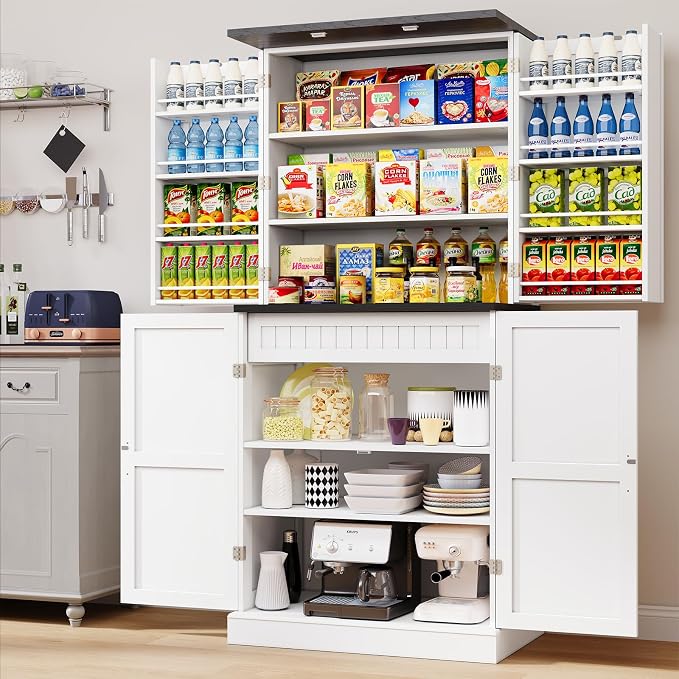 72" Farmhouse Pantry Cabinet by LotaToolsPremiumSelection
