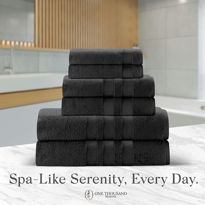 Premium Staple Cotton Bathroom Towel Set - Image 6