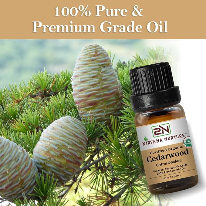 Cedarwood Essential Oil USDA Certified Organic, 100% Pure Natural Premium Grade - Image 5