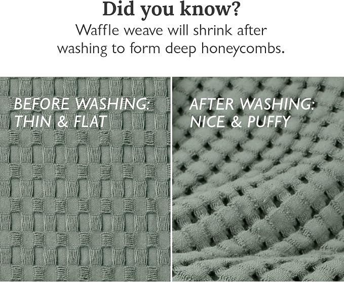 GILDEN TREE Waffle Bath Towels Wash Cloths - Image 8