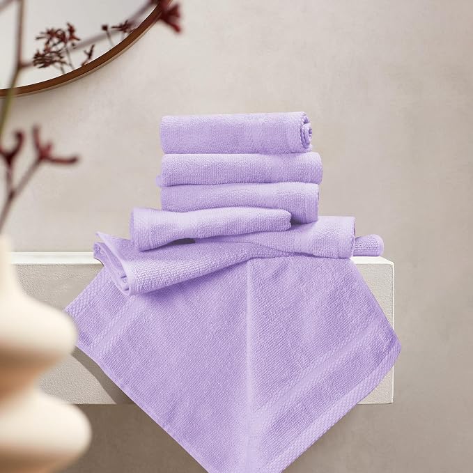 GLAMBURG Ultra Soft 12-Piece Washcloths Set 13x13-100% Ringspun Cotton - Image 3