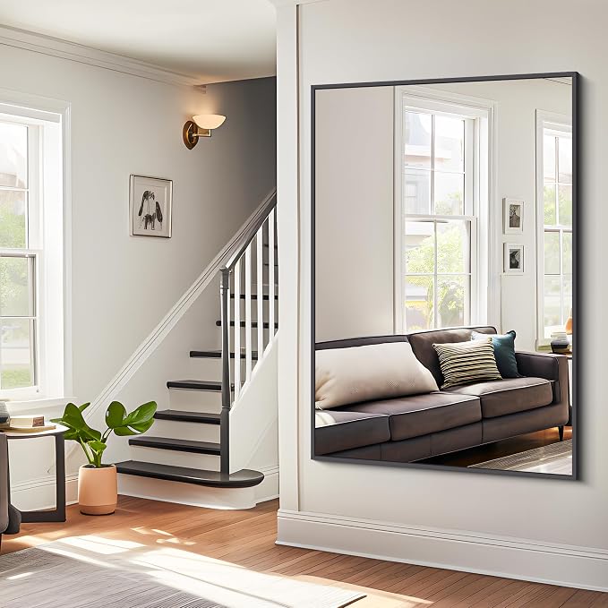 BONEWEI Bathroom Mirror, 55x36 inch Large Wall Mirror - Image 6