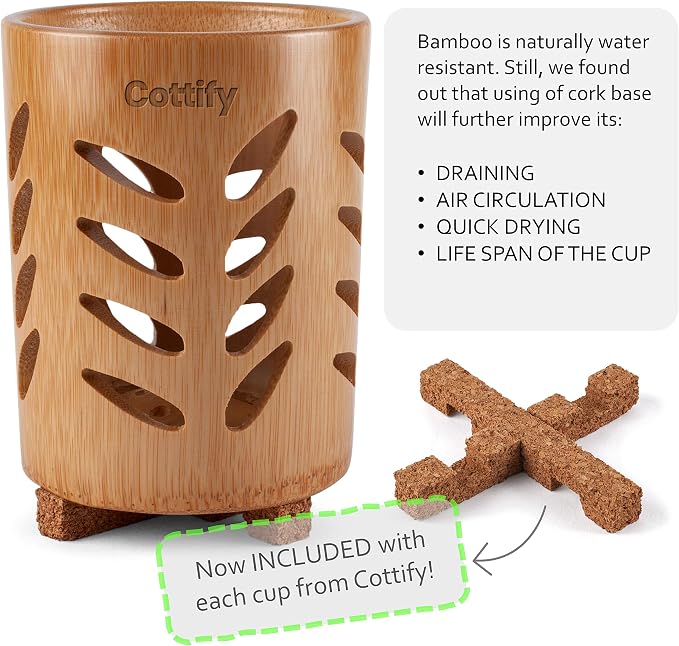 2-Pack of Eco-Friendly Bamboo Toothbrush Holders - Image 5