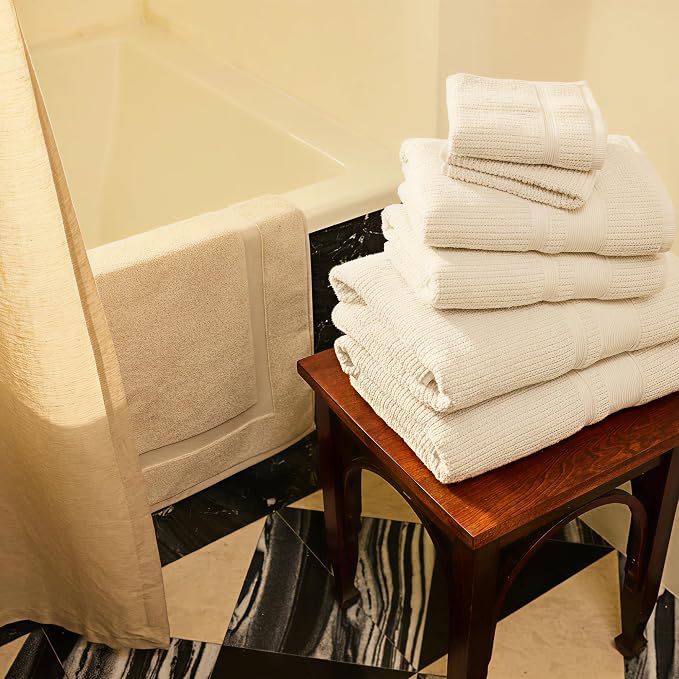 Preston Lane Douro Washcloth Set – 2 Pack Luxury Cotton Towels, Ultra Soft & - Image 2