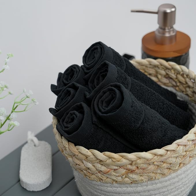Tens Towels Pack of 24 Washcloths, 12 x 12 Inches, Lighter Weight, Quick to Dry - Image 7
