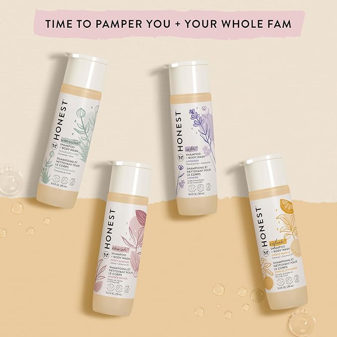 The Honest Company 2-in-1 Cleansing Shampoo and Body Wash Face Lotion Bundle - Image 8