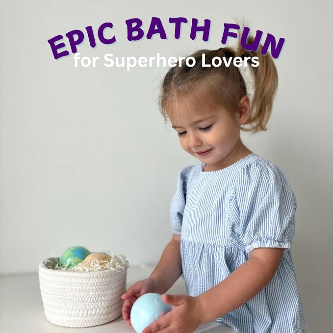 EvolutionUSA Purple Epic Superhero Bath Bombs - Image 8