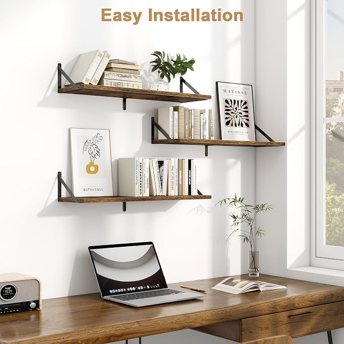 Fun Memories Floating Shelves, 32 x 8 Inches, Decorative Storage - Image 2