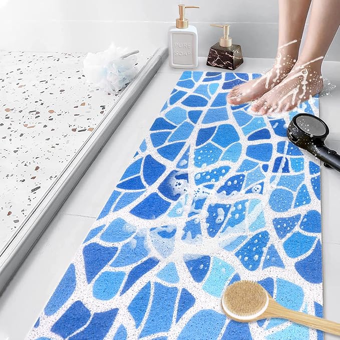 Bathtub Mat Shower Mat Non-Slip, 16x 39 Inch, Soft Comfort Bath Mat - Image 8