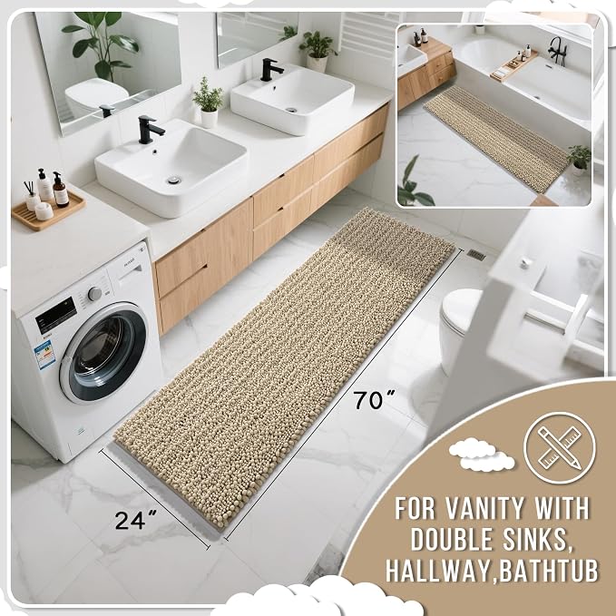 Yimobra Bathroom Runner Rug 70x24 Inch - Image 2