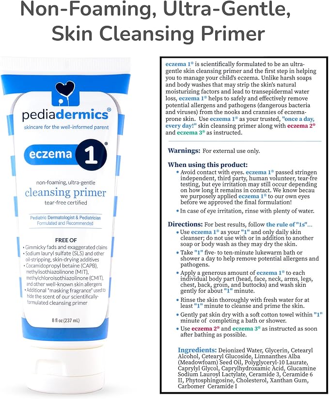 Easy as 1-2-3 Eczema Management System, Eczema1 Ultra-Gentle Cleansing Primer - Image 3