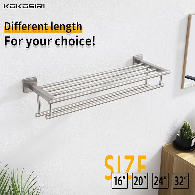 KOKOSIRI 24 Inch Towel Shelf - Image 4