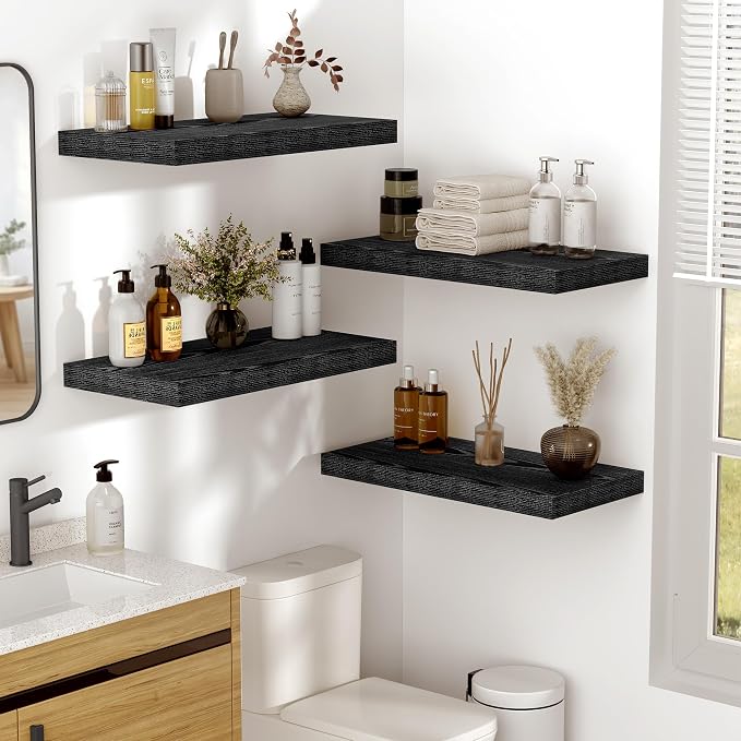Vivelove 24 Inches Floating Shelves Wall Mounted, Living Room, Home Decor - Image 6