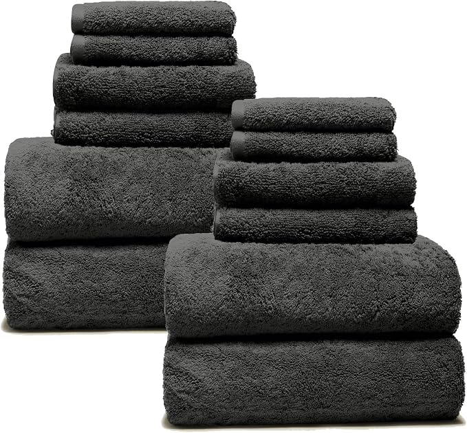Italic Ultraplush 12-Piece Family Towel Set – Luxury Bath Towels, Hand Towels & by Italic